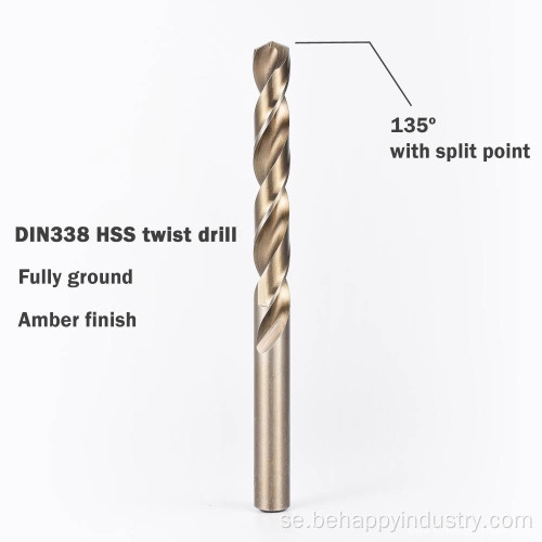 Twist borr för borrning av metall rostfritt stål